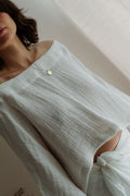 Olive Top Heavyweight White