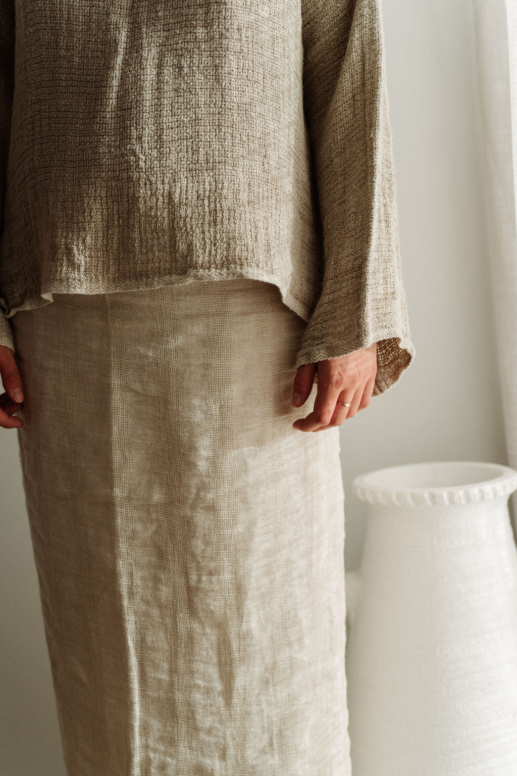 Maya Long Sleeve Heavyweight Natural