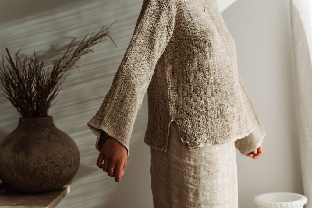 Maya Long Sleeve Heavyweight Natural