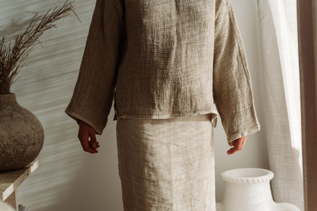 Maya Long Sleeve Heavyweight Natural