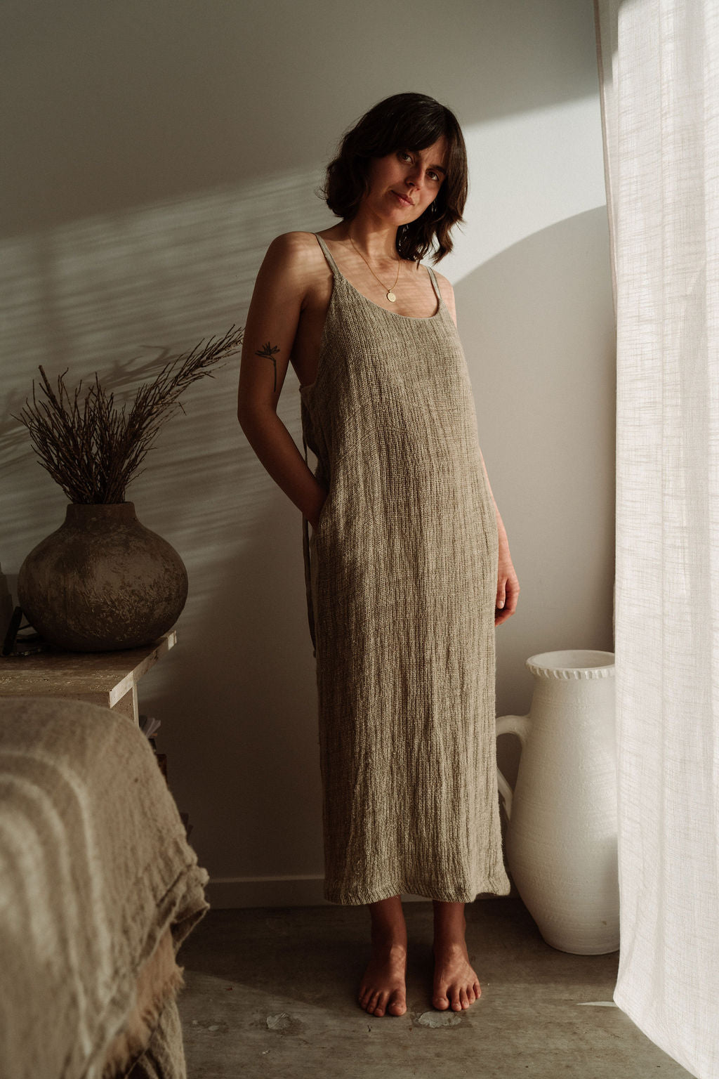 Esme Dress Heavyweight Natural